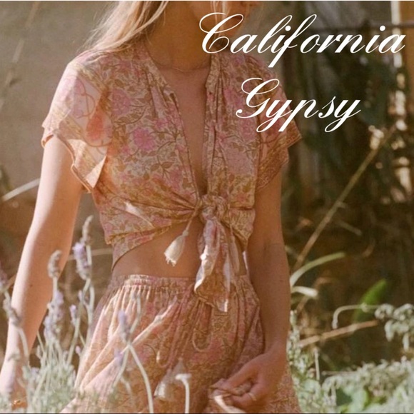 Gypsy Boho Vintage Floral Blouse - Picture 8 of 14